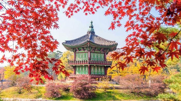 Cung điện Gyeongbokgung có tên theo phiên âm tiếng Việt là Cảnh Phúc Cung